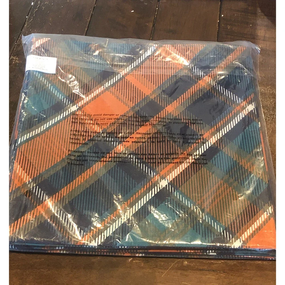 NWT Target Thanksgiving Holiday Troy Plaid Cotton Napkins 2 Sets Of 6 (12 total)